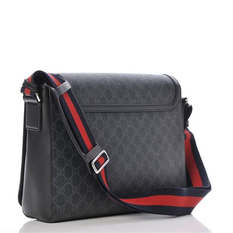 gucci supreme flap messenger bag